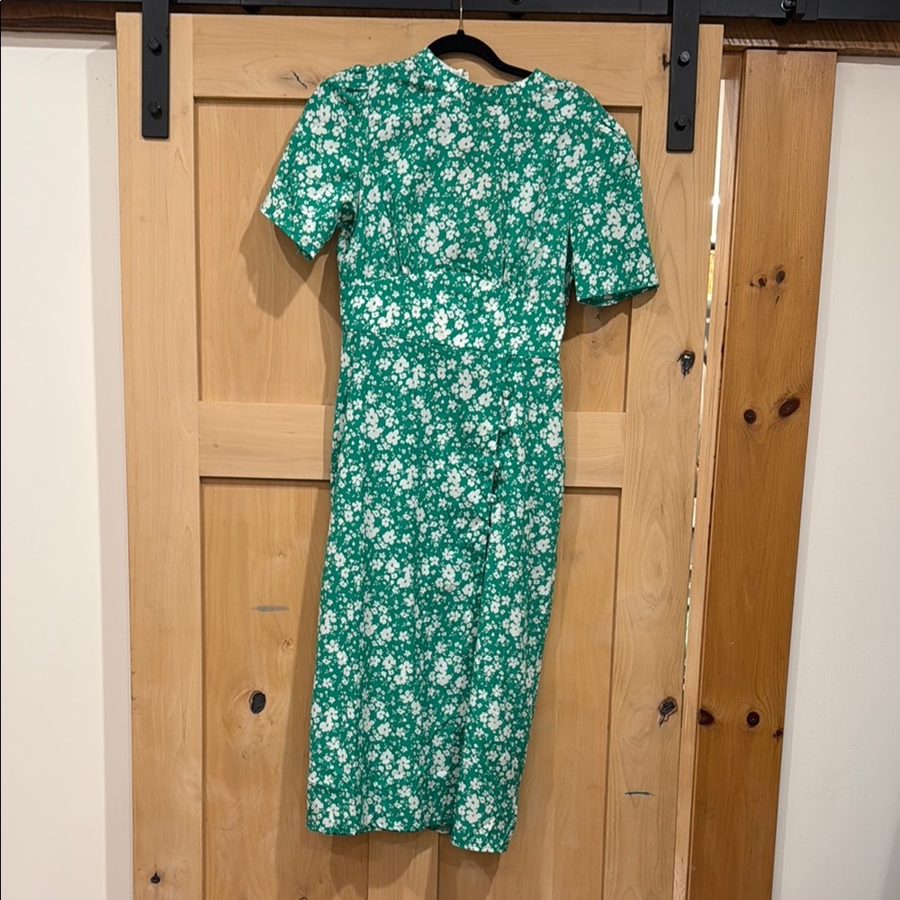 Floral Green Dress
